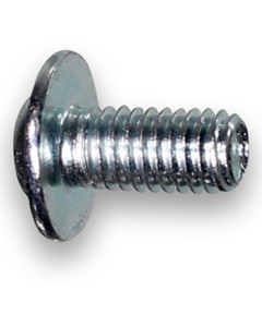 Pan head screw M6x12 ISO 7380-2 galv w/flange 10.9